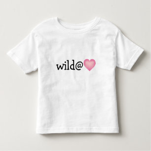 T-shirt Pour Les Tous Petits Wild at Heart - coeur fondu rose