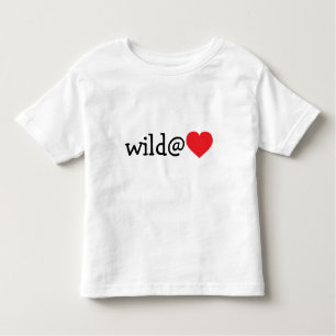 T-shirt Pour Les Tous Petits Wild at Heart - Red Heart