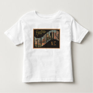 T-shirt Pour Les Tous Petits Wilmington, la Caroline du Nord - grandes scènes