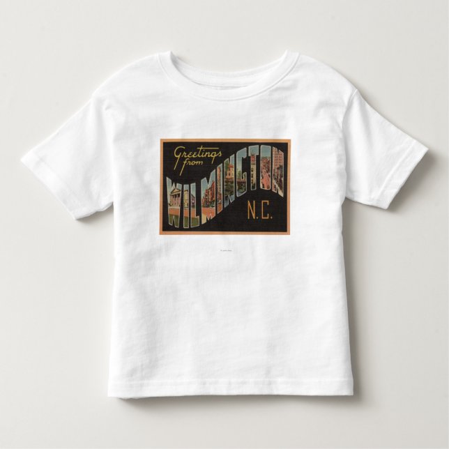 T-shirt Pour Les Tous Petits Wilmington, la Caroline du Nord - grandes scènes (Devant)