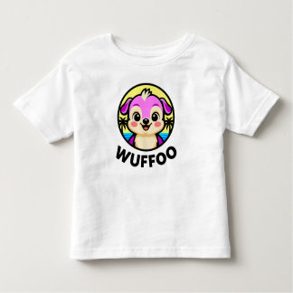 T-shirt Pour Les Tous Petits Wuffoo Adventures Cute Kawaii Puppy animation logo