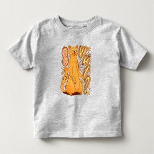 T-shirt Pour Les Tous Petits Wut ? / Illustration d'un chat orange