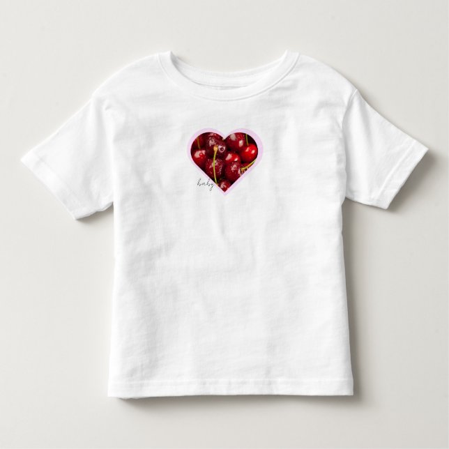 T-shirt Pour Les Tous Petits Y2K『baby』チェリーデザイン♡ (Devant)