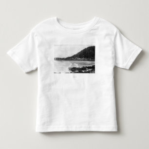 T-shirt Pour Les Tous Petits Yachats, vue de ville de l'Orégon et photographie