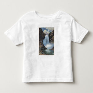 T-shirt Pour Les Tous Petits Yellowstone, WYLower tombe de dessous la vue