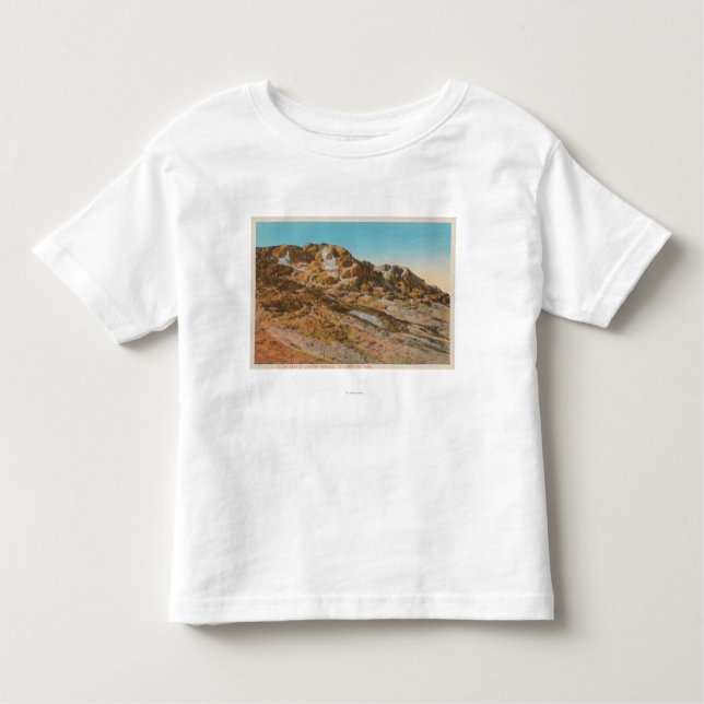 T-shirt Pour Les Tous Petits Yellowstone, WYView de terrasse de Jupiter (Devant)