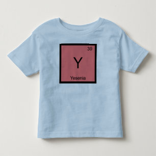 T-shirt Pour Les Tous Petits Yesenia Nom Chimie Élément Tableau Périodique