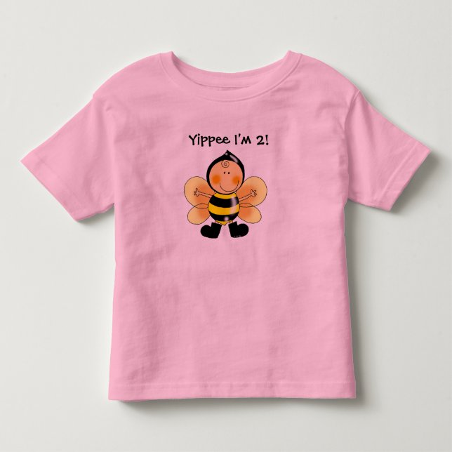 T-shirt Pour Les Tous Petits Yippee, j'ai 2 ans ! (Devant)