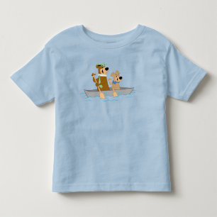 T-shirt Pour Les Tous Petits Yogi Bear et Boo Boo Fun Canoe Adventure