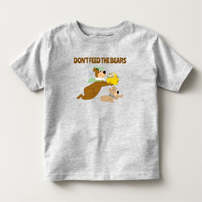 T-shirt Pour Les Tous Petits Yogi Bear et Boo-Boo Pique-nique Panique (Devant)