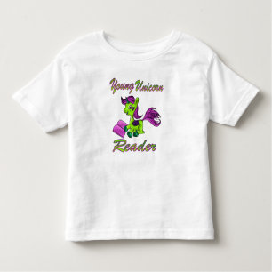 T-shirt Pour Les Tous Petits Young Unicorn Reader