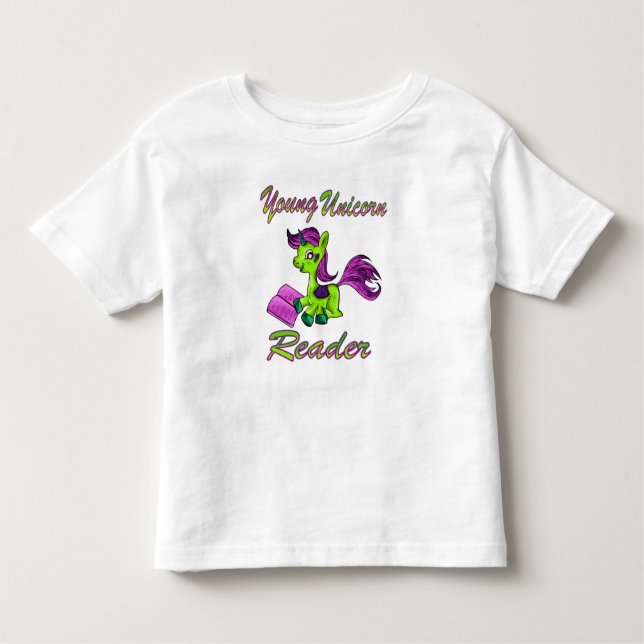 T-shirt Pour Les Tous Petits Young Unicorn Reader (Devant)