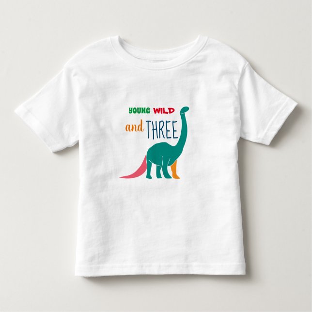 T-shirt Pour Les Tous Petits Young Wild et Three (Devant)