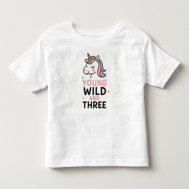 T-shirt Pour Les Tous Petits Young Wild & Three (Devant)