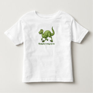 T-shirt Pour Les Tous Petits Your Child's Name Dinosaur Design