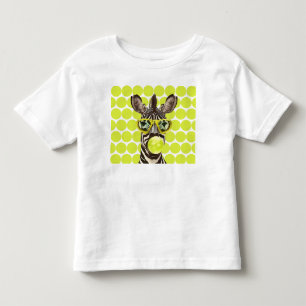 T-shirt Pour Les Tous Petits Zèbre Cool avec Lunettes de Soleil & Pop Art Bubbl