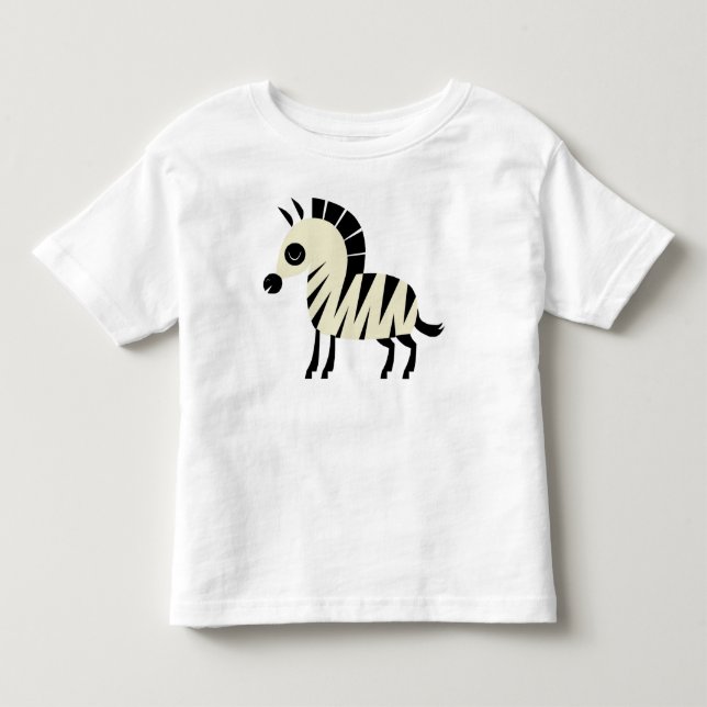 T-shirt Pour Les Tous Petits Zèbre mignon (Devant)