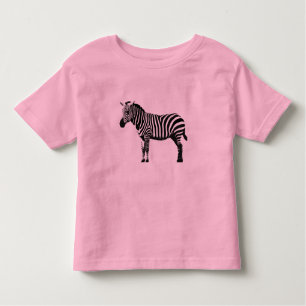 T-shirt Pour Les Tous Petits Zèbre rose