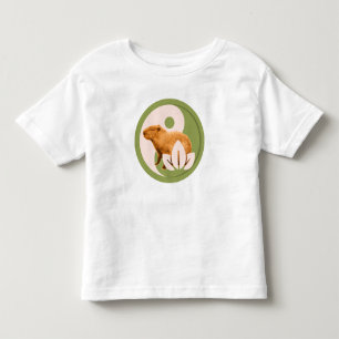 T-shirt Pour Les Tous Petits Zen Capybara Yin Yang
