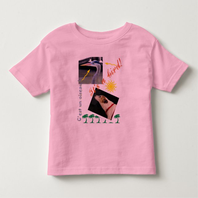 T-shirt Pour Les Tous Petits ZoeSPEAK - C'est un oiseau ! (Devant)