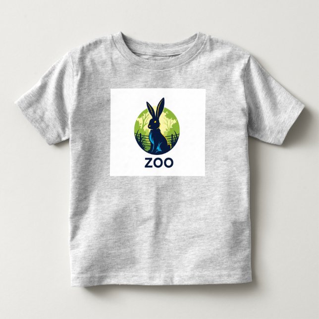 T-shirt Pour Les Tous Petits Zoo Rabbit Adventures Logo (Devant)