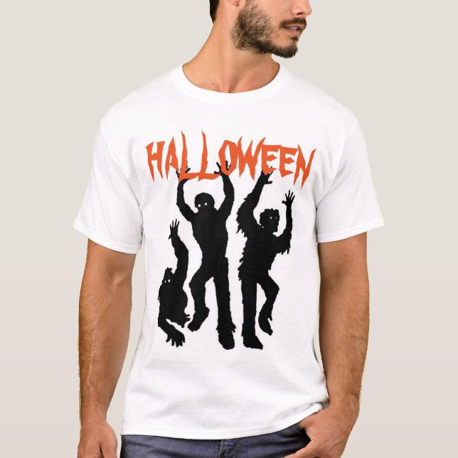 T-shirt pour l'Halloween masculin / Zombies (Devant)