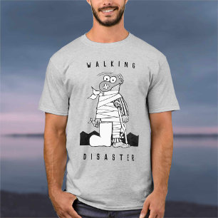 T-shirt Pour l'homme qui est un désastre ambulant