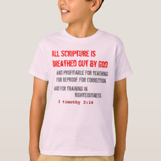T-shirt pour LUI (jeunesse) : Toutes les Ecritures sont re