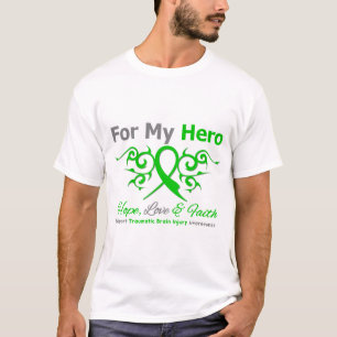 T-shirt Pour ma lésion cérébrale traumatique de ruban