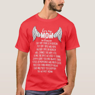T-shirt Pour Ma Mère En Ciel Mémorial De La Fête Des Mères
