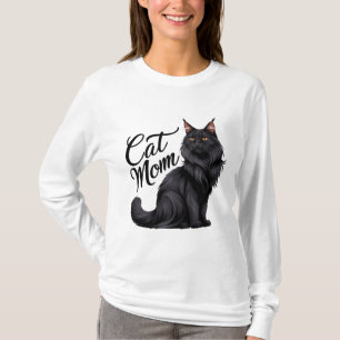 T-shirt pour maman de chat Maine Coon fière
