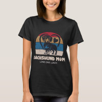 T-shirt pour maman de teckel - Amateur de longs ch