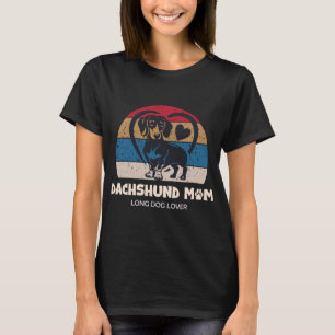 T-shirt pour maman de teckel - Amateur de longs ch
