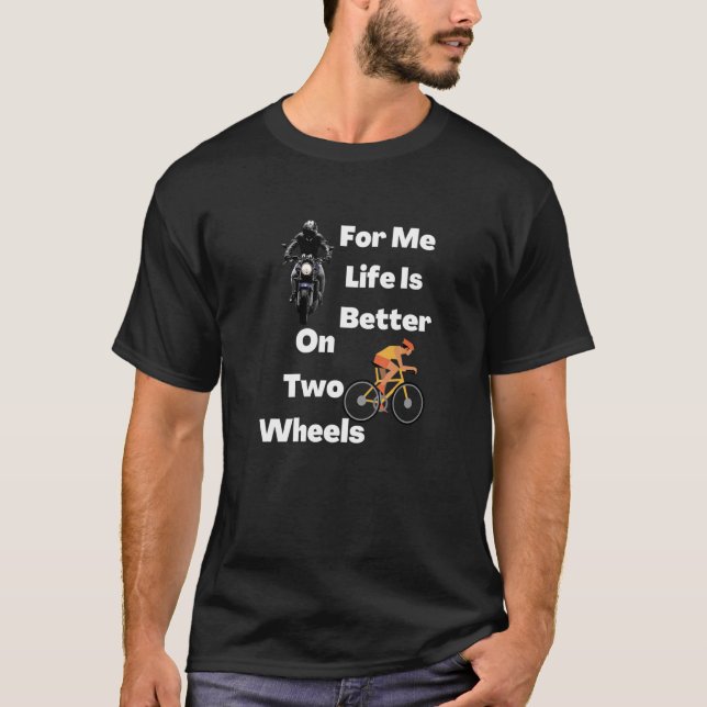 T-shirt Pour moi sur deux roues 2 (Devant)