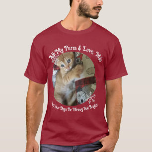 T-shirt Pour Noël, Meowy et Bright, Photo de chat,
