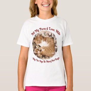 T-shirt Pour Noël, Meowy et Bright, Photo de chat,