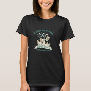 T-shirt pour ouvrir des bouteilles pour la nouvell