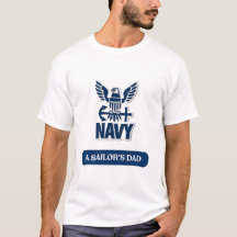 T-shirt pour papa de marin de l'US Navy – Papa fie