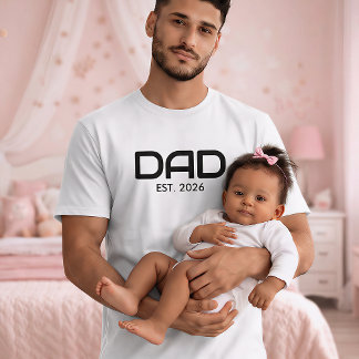 T-shirt pour papa établi en gras noir