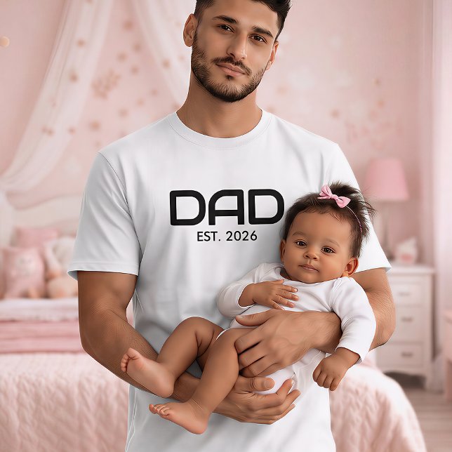 T-shirt pour papa établi en gras noir (Créateur téléchargé)