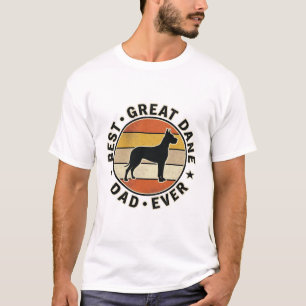 T-shirt pour papa Great Dane Sunset vintage pour a