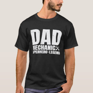 T-shirt Pour Papa Mécanicien De La Famille De Fille