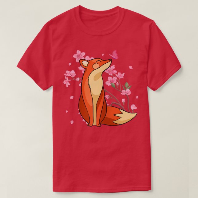 T-Shirt pour papillon Fleur de cerisier de Fox Sak (Design devant)