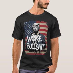 T-shirt pour partisan de Donald Trump Woke est gén
