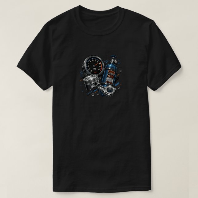 T-shirt pour passionnés de voitures graphiques Neo (Design devant)