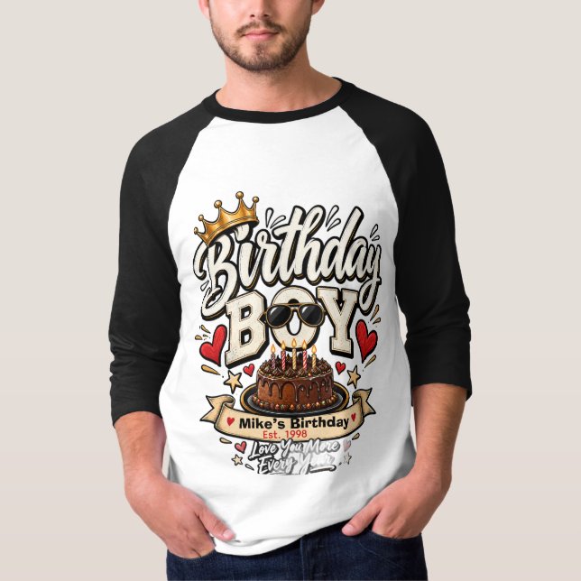 T-Shirt pour petit ami garçon d'anniversaire Cadea (Devant)