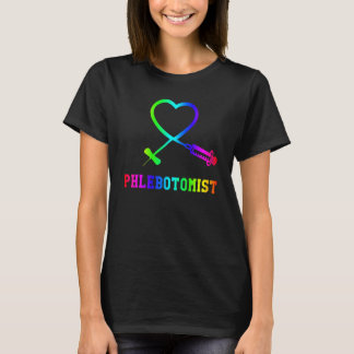 T-shirt Pour Phlebotomiste Phlebotomie Papillon Coeur d'ai
