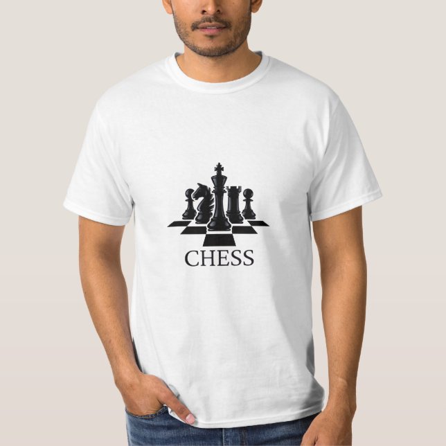 T-Shirt pour pièces d'échecs classiques - Design é (Devant)