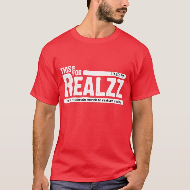 T-shirt Pour Realzz - obscurité (Devant)