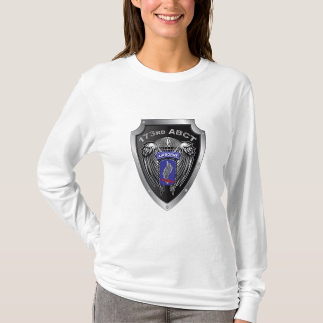 T-shirt Pour sa 173e équipe de combat de la brigade aéropo (Devant)